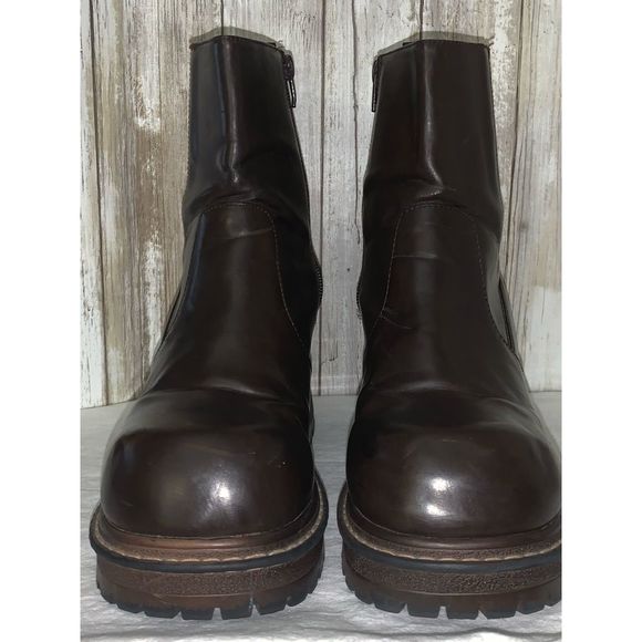 SOLD No Boundaries Vintage Chunky Round Toe Y2k Boots Size 9.5M - Picture 11 of 16